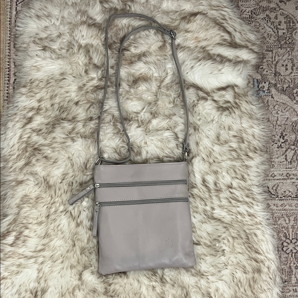 Made in Italy real leather crossbody bag